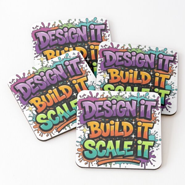 Item preview, Design It • Build It • Scale It – Colorful Graffiti Typography designed and sold by PixelStyle Studio.