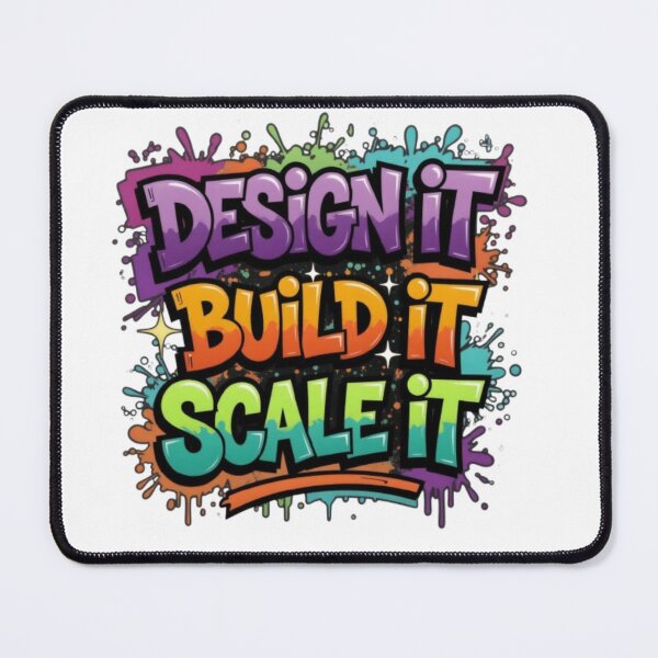 Item preview, Design It • Build It • Scale It – Colorful Graffiti Typography designed and sold by PixelStyle Studio.