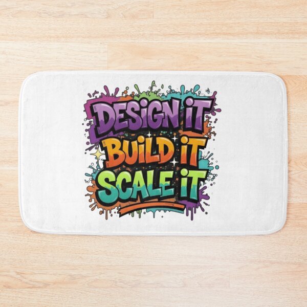 Item preview, Design It • Build It • Scale It – Colorful Graffiti Typography designed and sold by PixelStyle Studio.