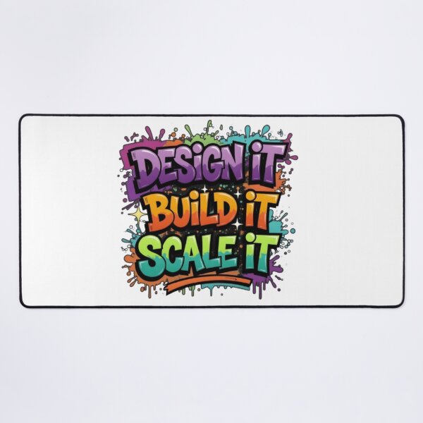 Item preview, Design It • Build It • Scale It – Colorful Graffiti Typography designed and sold by PixelStyle Studio.