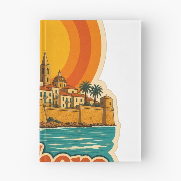 Item preview, Alghero Italy Travel Souvenir - Retro Illustration designed and sold by VisualArtsOasis.