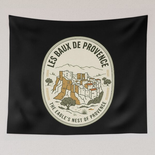 Item preview, Les Baux De Provence Vintage Travel Emblem designed and sold by k3rstman1.