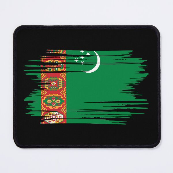 Item preview, Distressed Turkmenistan Flag TM designed and sold by shitpostee.