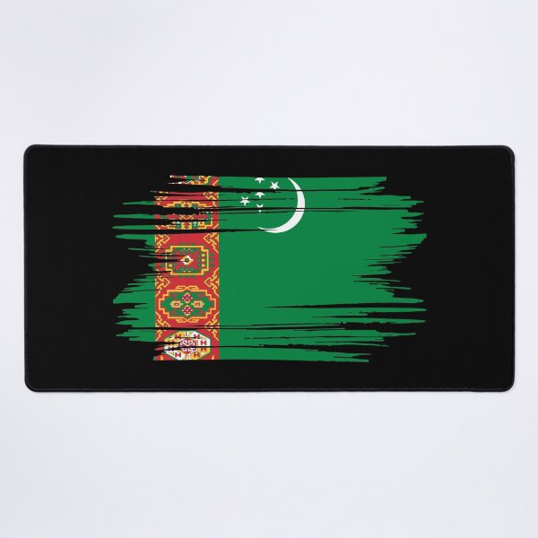 Item preview, Distressed Turkmenistan Flag TM designed and sold by shitpostee.