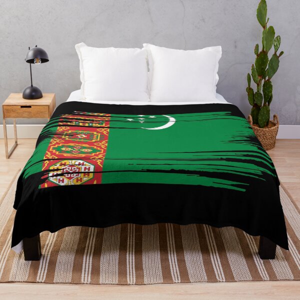 Item preview, Distressed Turkmenistan Flag TM designed and sold by shitpostee.