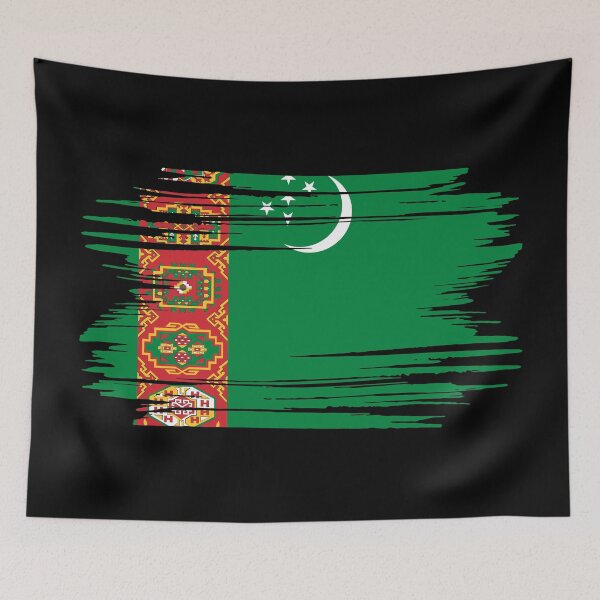 Item preview, Distressed Turkmenistan Flag TM designed and sold by shitpostee.