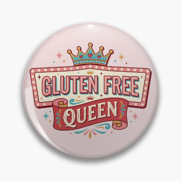 Item preview, Gluten Free Queen | Retro Foodie Humor | Healthy Lifestyle Tee designed and sold by Anastasiia Yurevych.