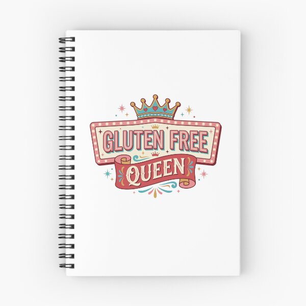 Item preview, Gluten Free Queen | Retro Foodie Humor | Healthy Lifestyle Tee designed and sold by Anastasiia Yurevych.