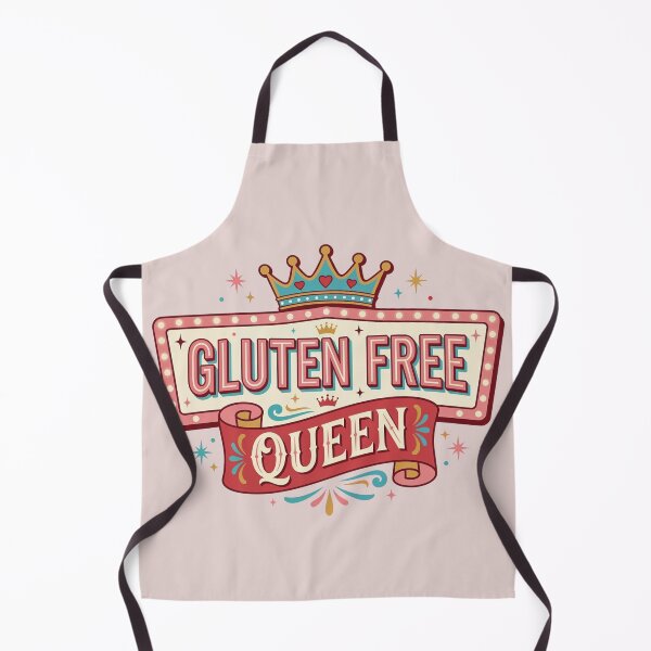 Item preview, Gluten Free Queen | Retro Foodie Humor | Healthy Lifestyle Tee designed and sold by Anastasiia Yurevych.