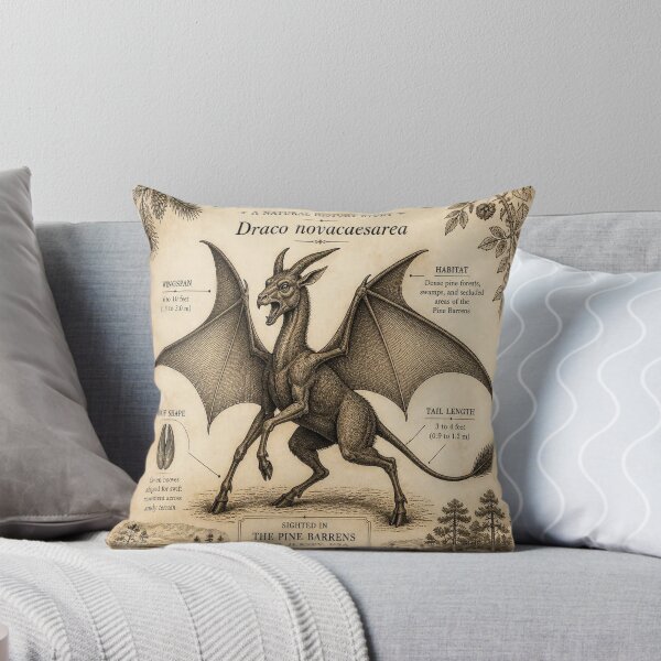 Item preview, Jersey Devil Vintage Naturalist Cryptid Field Guide Print designed and sold by SunnyDesign82.