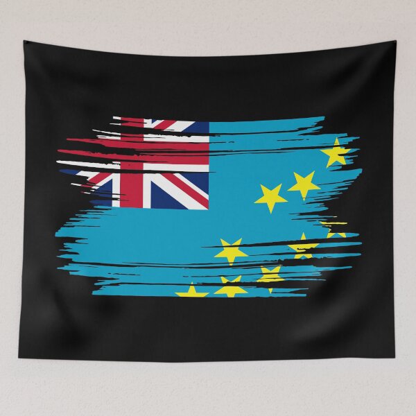 Item preview, Distressed Tuvalu Flag TV designed and sold by shitpostee.