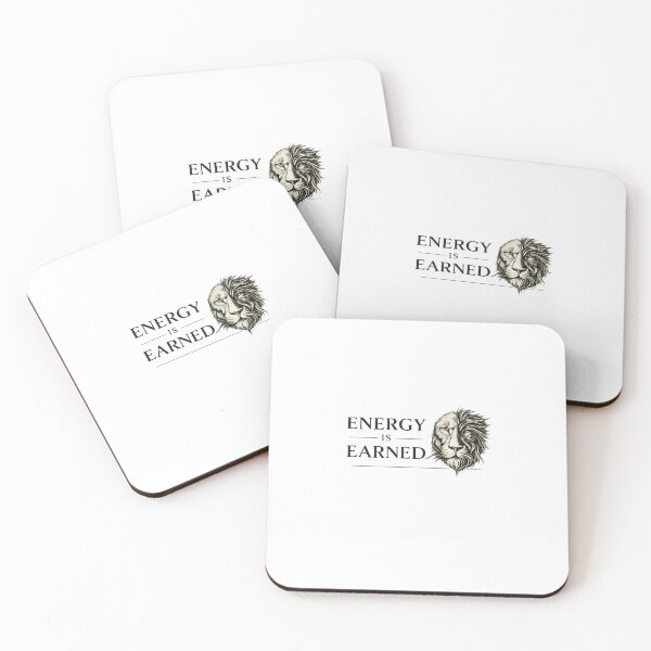 Item preview, Energy Is Earned Elegant Lion Design designed and sold by Presshue.