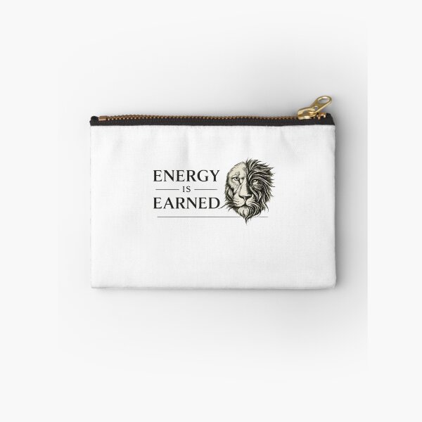 Item preview, Energy Is Earned Elegant Lion Design designed and sold by Presshue.