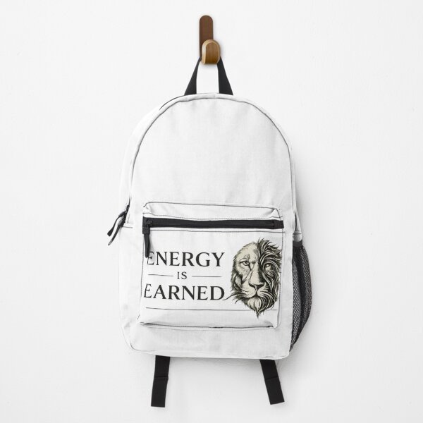 Item preview, Energy Is Earned Elegant Lion Design designed and sold by Presshue.