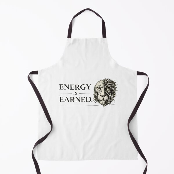 Item preview, Energy Is Earned Elegant Lion Design designed and sold by Presshue.