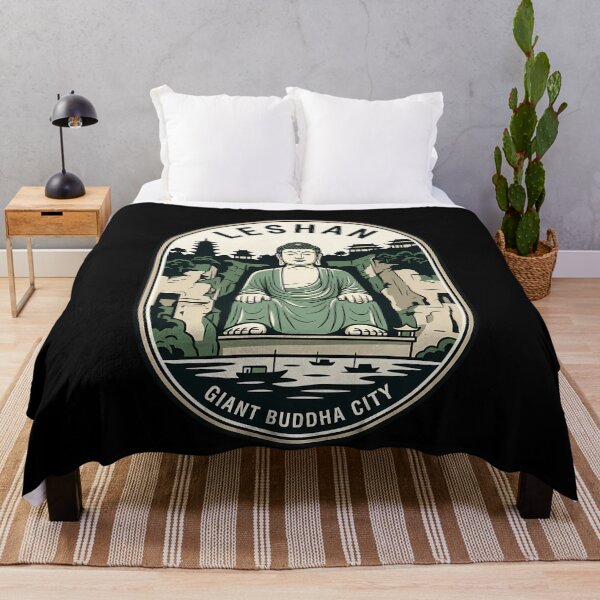 Item preview, Leshan Giant Buddha Sichuan Vintage Travel Emblem designed and sold by k3rstman1.
