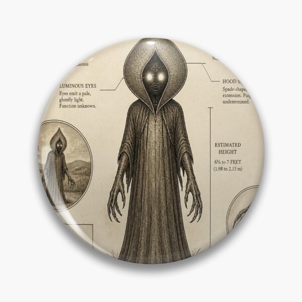 Item preview, Flatwoods Monster Vintage Naturalist Cryptid Field Guide Print designed and sold by SunnyDesign82.