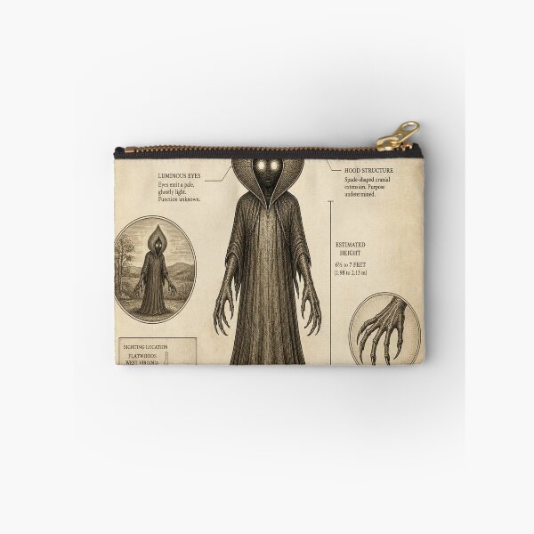 Item preview, Flatwoods Monster Vintage Naturalist Cryptid Field Guide Print designed and sold by SunnyDesign82.