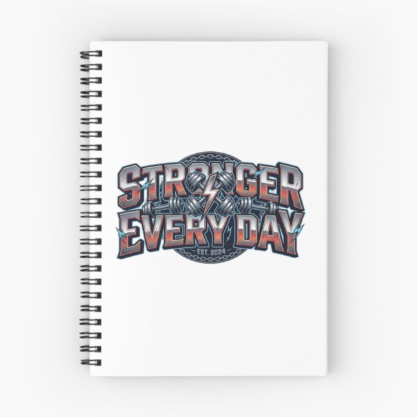 Item preview, Stronger Every Day Gym T-Shirt | Bold Fitness Typography | Workout Motivation Graphic Tee designed and sold by Faisal  Shah.