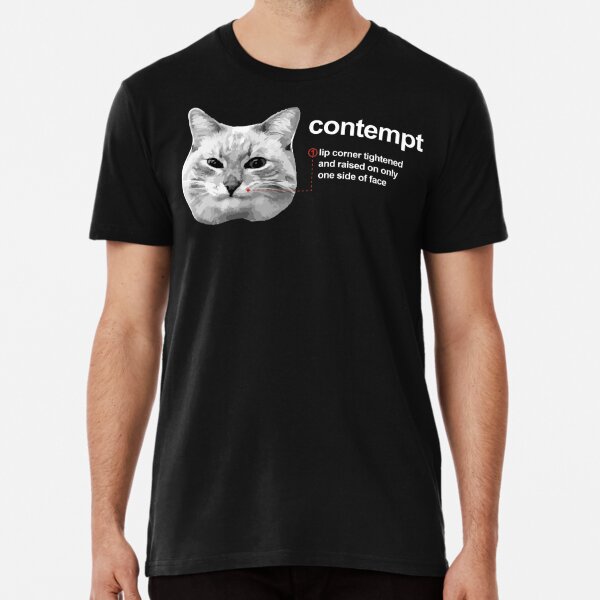 Blini cat 'Contempt' expression chart Premium T-Shirt