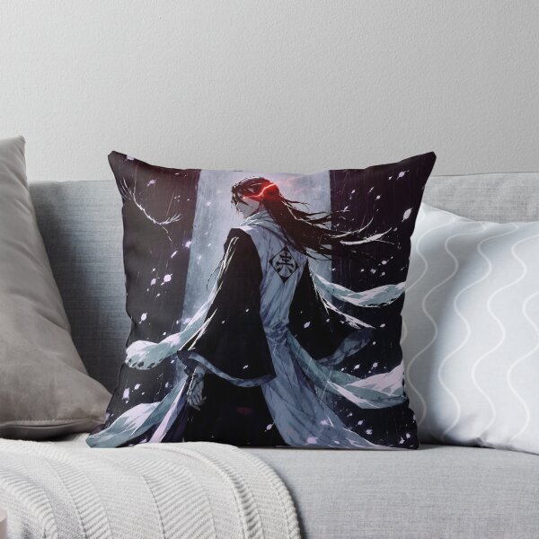 Item preview, Byakuya | Elegant Soul Reaper Samurai Warrior in Snow | Dark Anime Inspired Fantasy Art designed and sold by Dyan4.