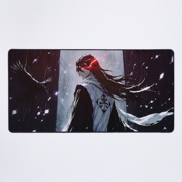 Item preview, Byakuya | Elegant Soul Reaper Samurai Warrior in Snow | Dark Anime Inspired Fantasy Art designed and sold by Dyan4.