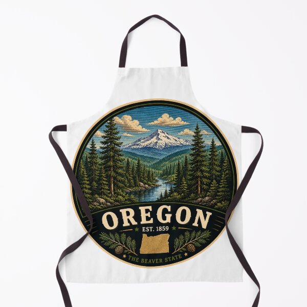Item preview, Oregon Retro State Badge – Vintage Travel Graphic designed and sold by Mac Sketches.
