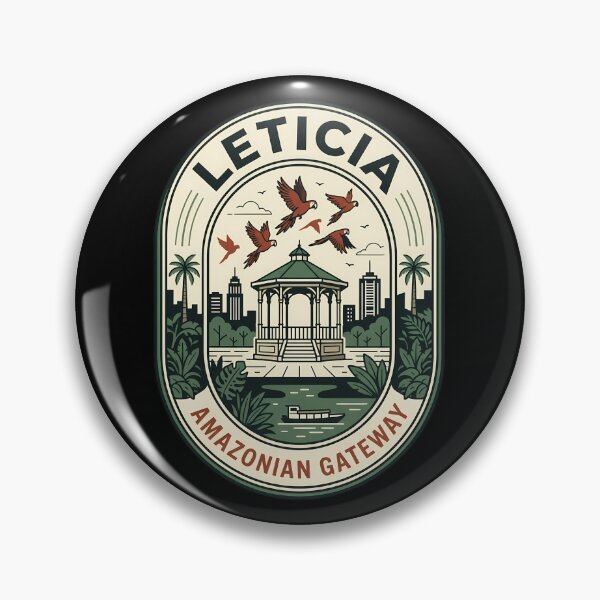 Item preview, Leticia Amazonian Gateway Vintage Travel Emblem designed and sold by k3rstman1.