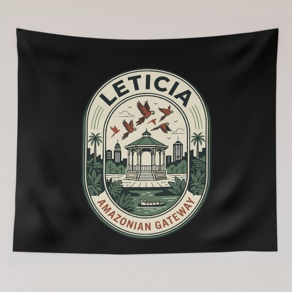 Item preview, Leticia Amazonian Gateway Vintage Travel Emblem designed and sold by k3rstman1.