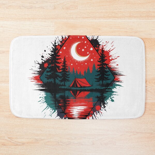 Item preview, Trash Polka Night Camping Diamond Art designed and sold by GabeMountainArt.