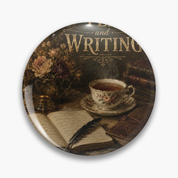 Item preview, Tea & Writing Vintage Cottagecore Botanical Design designed and sold by AMICO77.