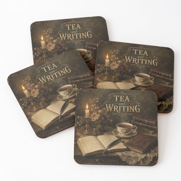 Item preview, Tea & Writing Vintage Cottagecore Botanical Design designed and sold by AMICO77.