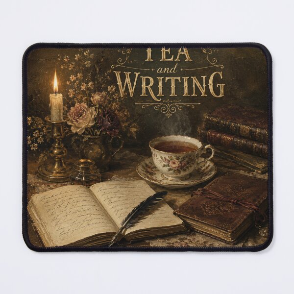 Item preview, Tea & Writing Vintage Cottagecore Botanical Design designed and sold by AMICO77.