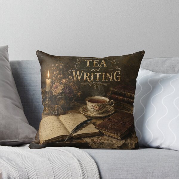 Item preview, Tea & Writing Vintage Cottagecore Botanical Design designed and sold by AMICO77.