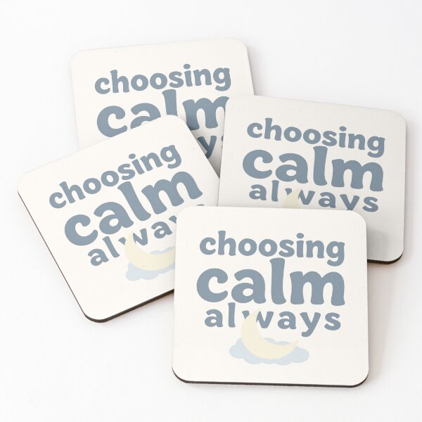 Item preview,  Choosing Calm Always – Minimalist Mindfulness Typography designed and sold by CosmicQuietStudio.