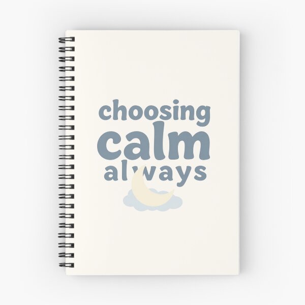 Item preview,  Choosing Calm Always – Minimalist Mindfulness Typography designed and sold by CosmicQuietLab.