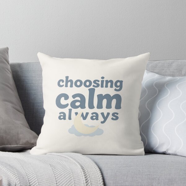 Item preview,  Choosing Calm Always – Minimalist Mindfulness Typography designed and sold by CosmicQuietLab.
