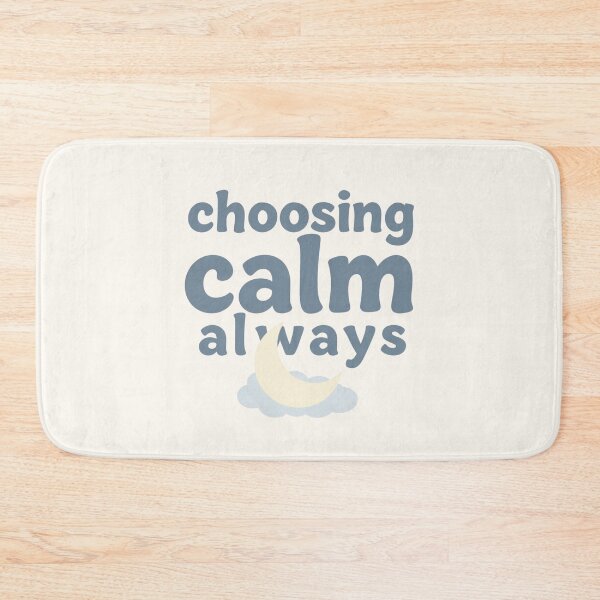 Item preview,  Choosing Calm Always – Minimalist Mindfulness Typography designed and sold by CosmicQuietLab.