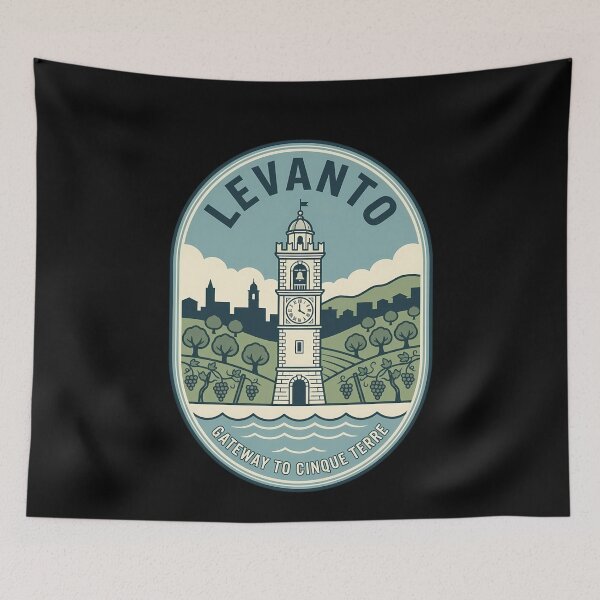 Item preview, Levanto Italy Cinque Terre Vintage Travel Emblem designed and sold by k3rstman1.