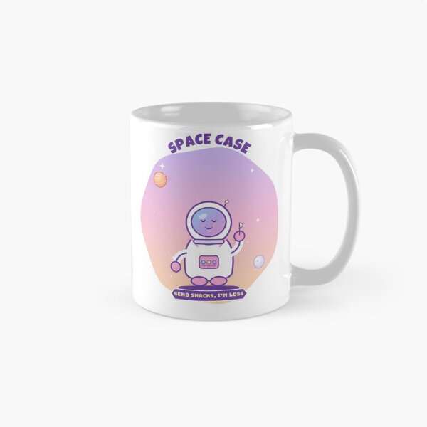 Item preview, Space Case Cute Astronaut Funny Quote Send Snacks I'm Lost Pastel Sticker designed and sold by SLAYTHESPACE.