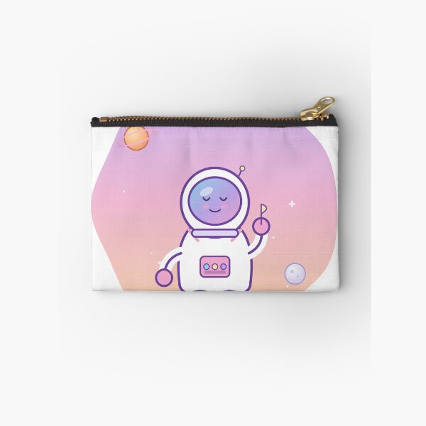 Item preview, Space Case Cute Astronaut Funny Quote Send Snacks I'm Lost Pastel Sticker designed and sold by SLAYTHESPACE.
