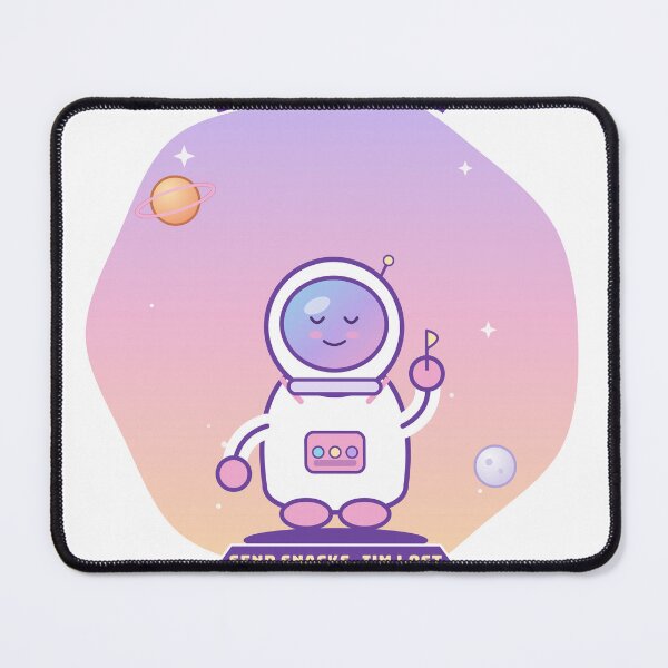 Item preview, Space Case Cute Astronaut Funny Quote Send Snacks I'm Lost Pastel Sticker designed and sold by SLAYTHESPACE.