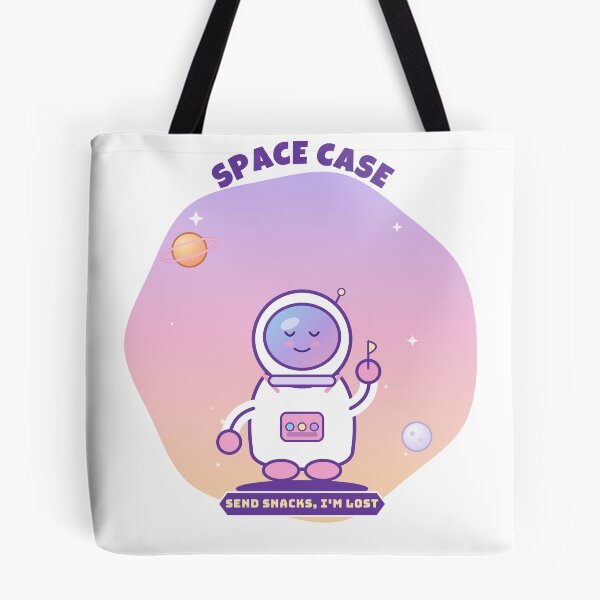 Item preview, Space Case Cute Astronaut Funny Quote Send Snacks I'm Lost Pastel Sticker designed and sold by SLAYTHESPACE.