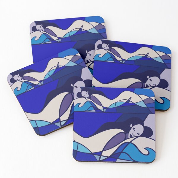 Item preview, Abstract Sleep Geometric Waves designed and sold by VaporThicket.