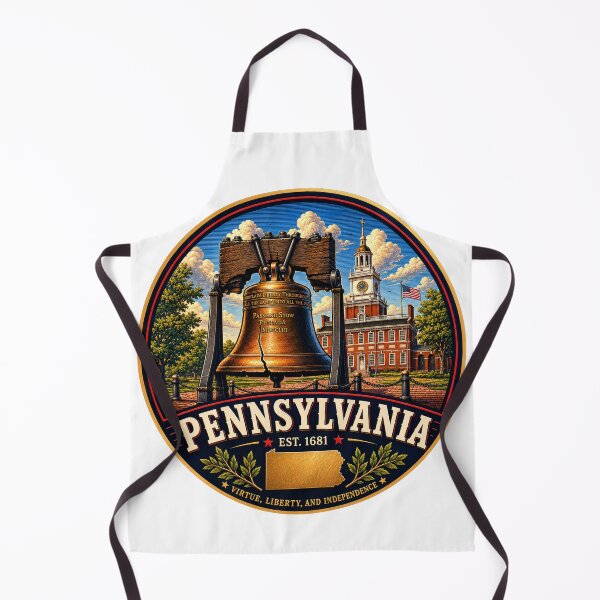 Item preview, Pennsylvania Retro State Badge – Vintage Travel Graphic designed and sold by Mac Sketches.
