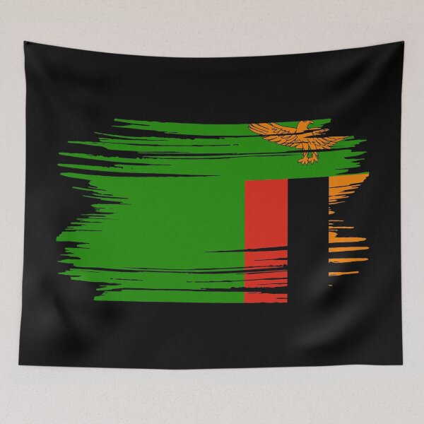 Item preview, Distressed Zambia Flag ZM designed and sold by shitpostee.