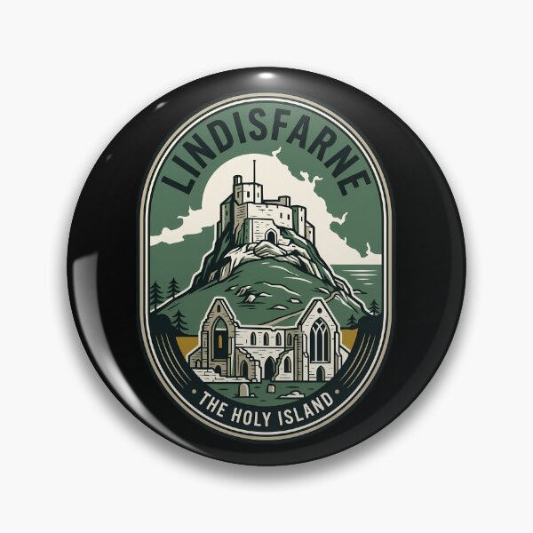 Item preview, Lindisfarne Holy Island Vintage Travel Emblem designed and sold by k3rstman1.