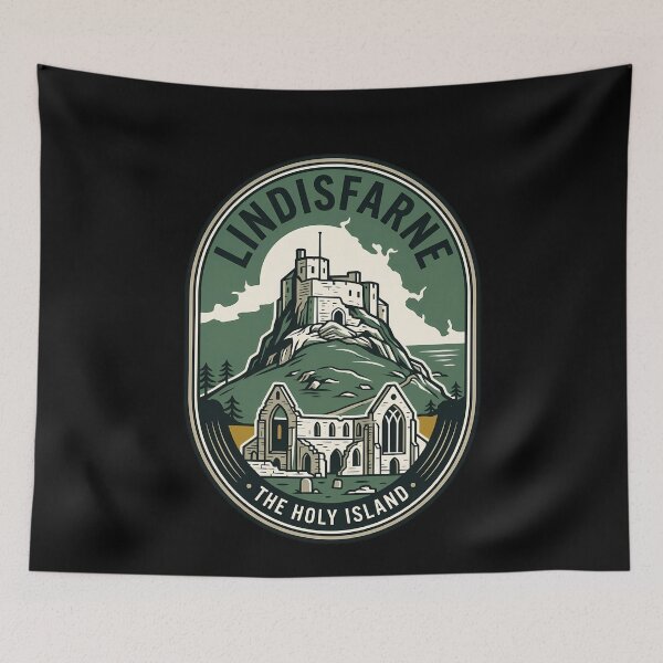 Item preview, Lindisfarne Holy Island Vintage Travel Emblem designed and sold by k3rstman1.