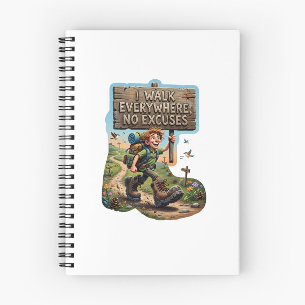Item preview, I Walk Everywhere No Excuses Funny Sticker designed and sold by Imaginarium of Chaos falcon88 .