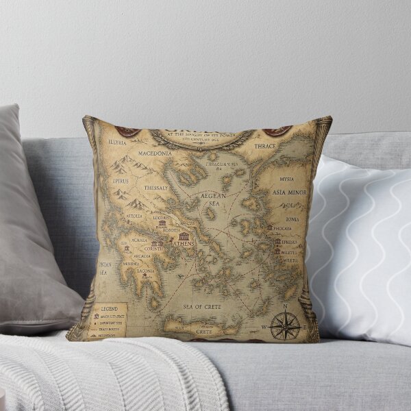Item preview, Ancient Greece Antique Collector's Map Poster Print designed and sold by SunnyDesign82.
